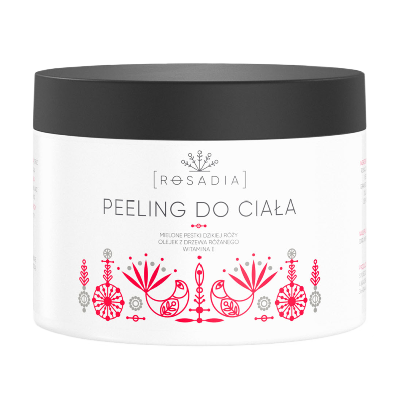 Peeling do ciała, sól himalajska i pestki róży, 250 ml, Rosadia