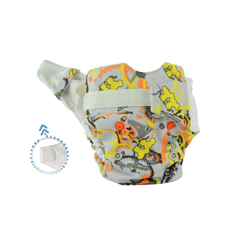 Pieluszka AIO (All-In-One), TIMME, newborn, od 3,8 kg do 7 kg, rzep, MOMMY MOUSE