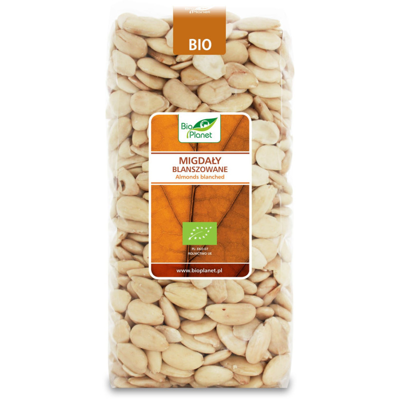 Migdały blanszowane BIO, 1 kg, Bio Planet