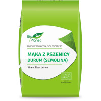 Mąka z pszenicy durum, semolina BIO, 1 kg, Bio Planet