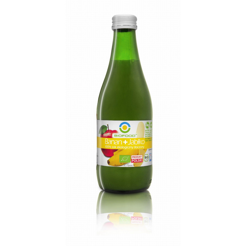 Sok bananowo-jabłkowy BIO, 300 ml, Bio Food