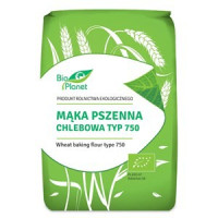 Mąka pszenna chlebowa typ 750 BIO, 1 kg, Bio Planet