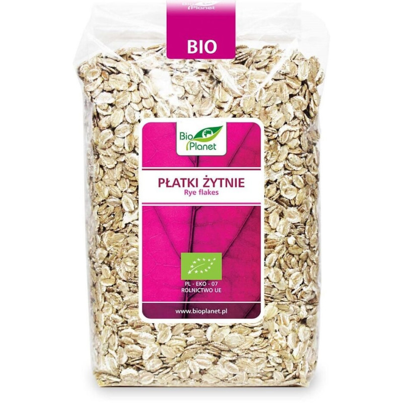 Płatki żytnie BIO, 600 g, Bio Planet