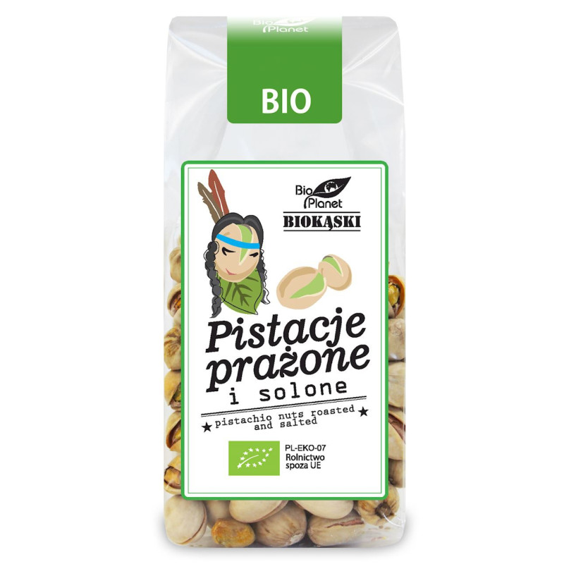 Pistacje prażone i solone, BIO, 100 g, Bio Planet