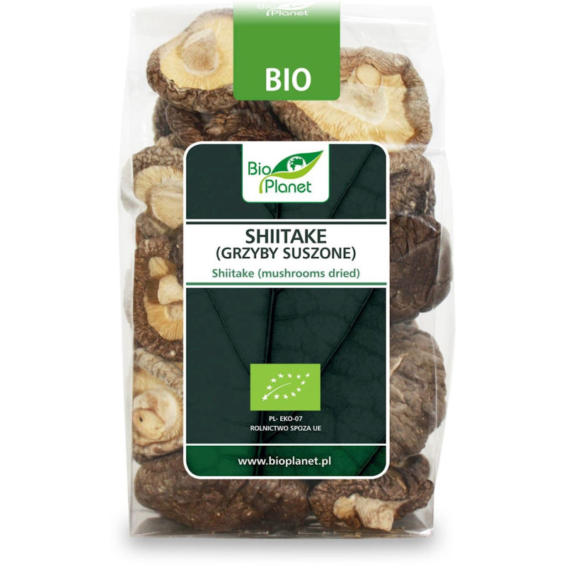 Shiitake grzyby suszone, BIO, 50 g, Bio Planet