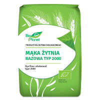 Mąka żytnia razowa, TYP 2000, BIO, 1 kg, BIO PLANET