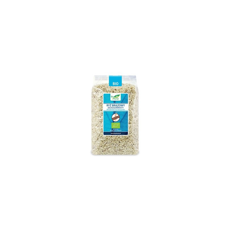 Ryż brązowy długoziarnisty bezglutenowy, 1 kg, Bio Planet