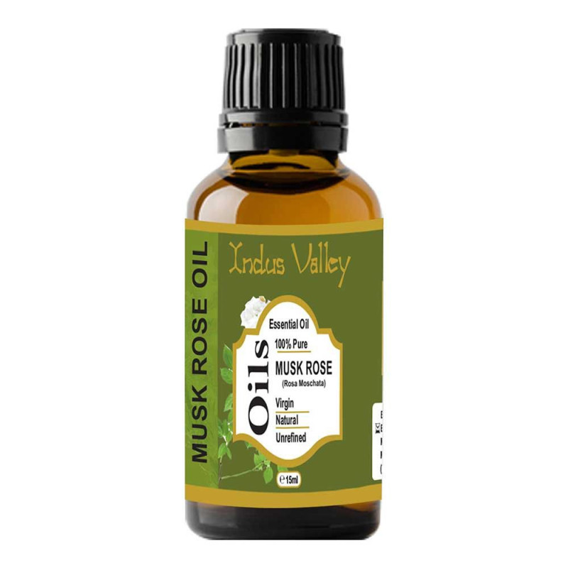 Naturalny olejek eteryczny z róży piżmowej, 15 ml, Indus Valley