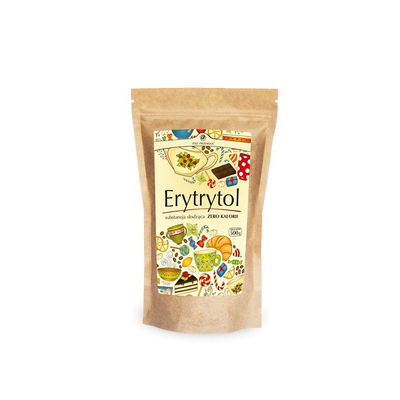 Erytrytol, torebka papierowa, 500 g, Pięć Przemian