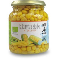 Kukurydza słodka w zalewie w słoiku 340 g (230 g), Bio Europa