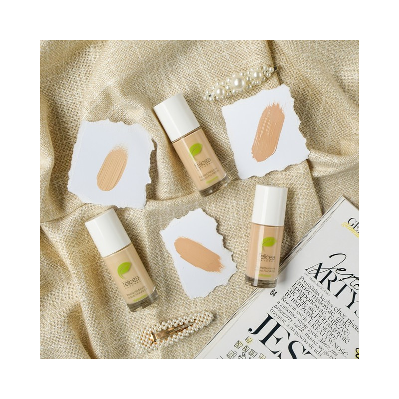 Naturalny podkład nawilżająco - regenerujący, wyrównujący koloryt, 133 natural beige, Felicea