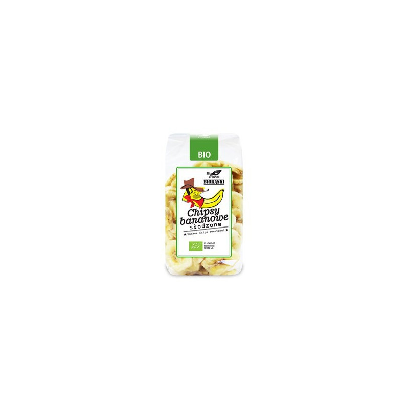 CHIPSY BANANOWE SŁODZONE BIO 150 g - BIO PLANET