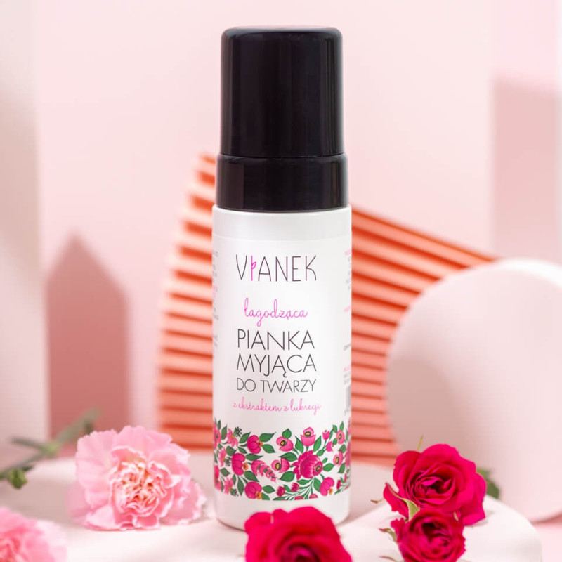 Łagodząca pianka do mycia twarzy, 150 ml, Vianek