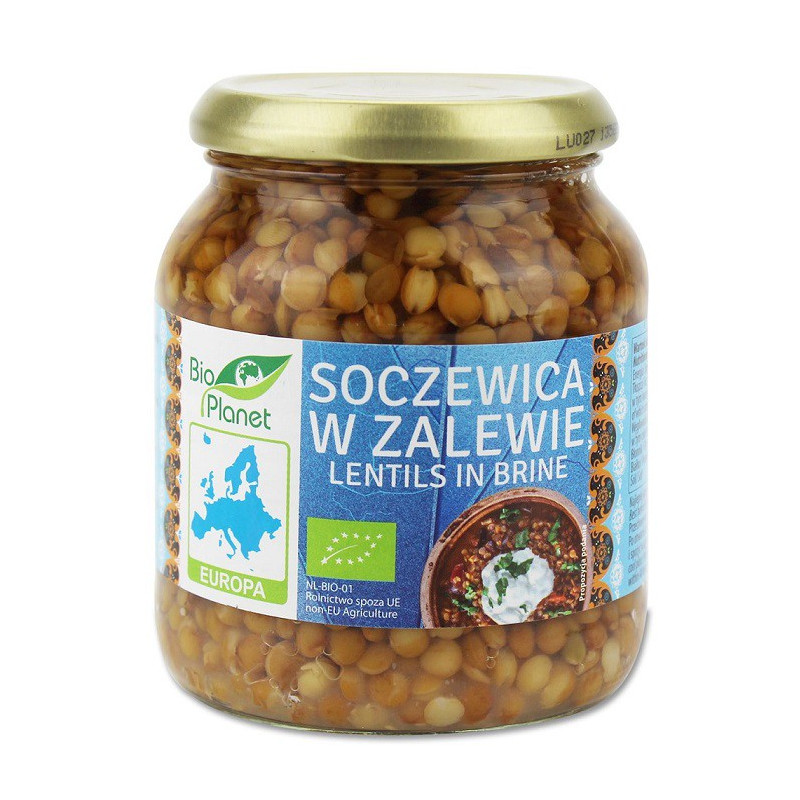 Soczewica w zalewie, BIO, 360 g (210 g), Bio Europa