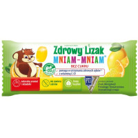 Zdrowy Lizak o smaku cytrynowym, 1 sztuka, 6g, Zdrowy Lizak Mniam-Mniam