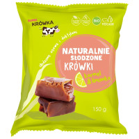 Bezglutenowe, naturalnie słodzone krówki karmel & limonka, BIO, wegańskie, 150 g, Super Krówka