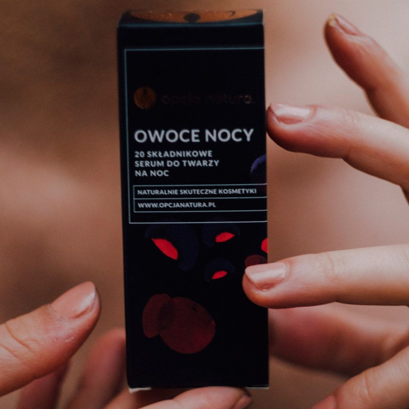 Serum Owoce Nocy, serum do twarzy na noc, ECOCERT, 30 ml, Opcja Natura