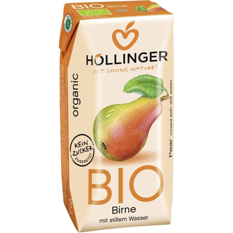 Nektar gruszkowy bez dodatku cukrów, BIO, 200 ml, Hollinger