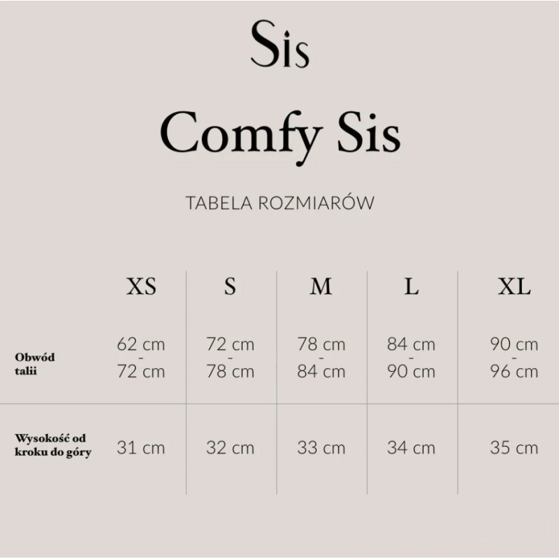 Majtki menstruacyjne Comfy Sis, CZARNE, rozmiar S, Sis Underwear