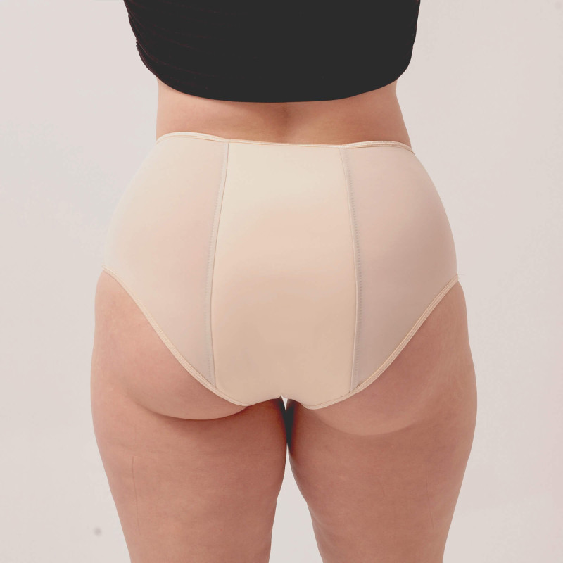 Majtki menstruacyjne Basic Sis High Waist, NUDE, rozmiar XS, Sis Underwear