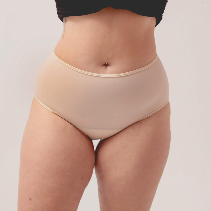 Majtki menstruacyjne Basic Sis High Waist, NUDE, rozmiar XS, Sis Underwear