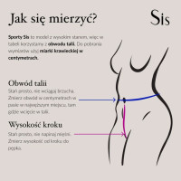 Majtki menstruacyjne Sporty Sis, CZARNE, rozmiar L, Sis Underwear