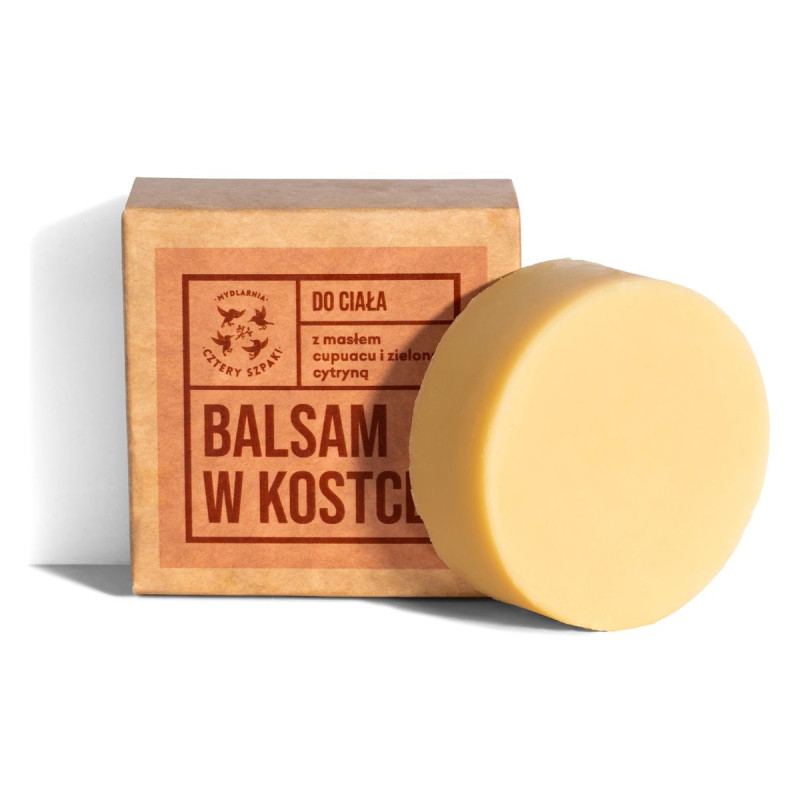 Balsam do ciała w kostce, 55g, Cztery Szpaki