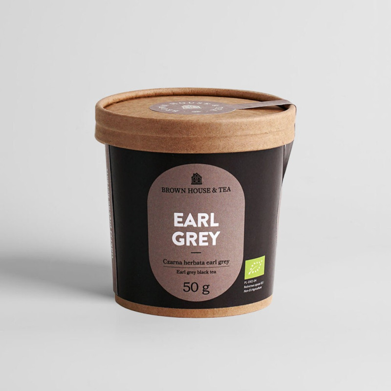 Czarna herbata z olejkiem z bergamoty, EARL GREY, 50g, Brown House & Tea