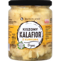 Kiszony kalafior z kurkumą, 540ml, Runoland