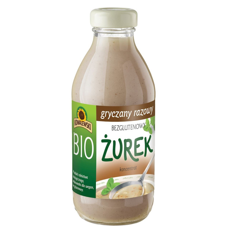 Bezglutenowy żurek gryczany, koncentrat, BIO, 320ml, Kowalewski