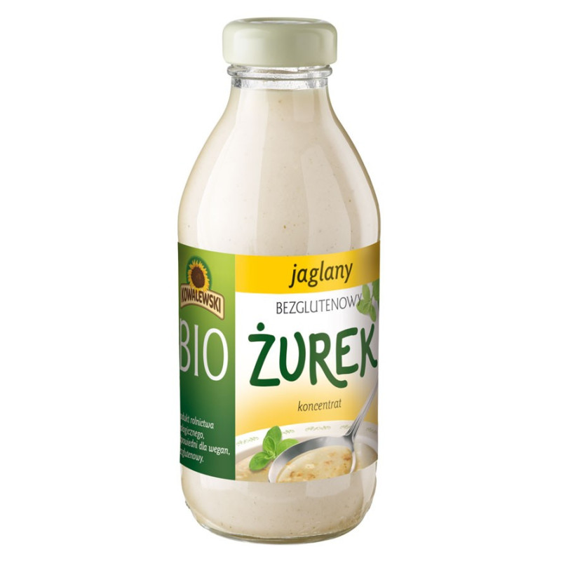 Bezglutenowy żurek jaglany, koncentrat, BIO, 320ml, Kowalewski