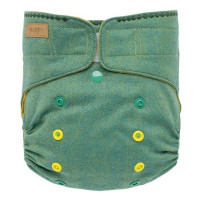 Otulacz wełniany SIO "Green Herringbone", OS+ (10-18 kg), rzep, Puppi