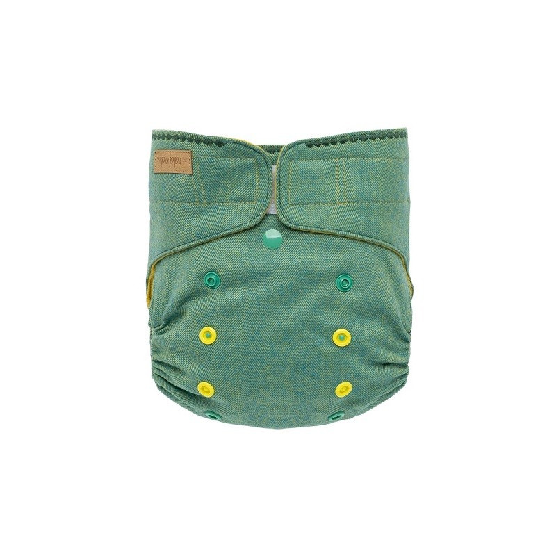 Otulacz wełniany SIO "Green Herringbone", OS+ (10-18 kg), rzep, Puppi