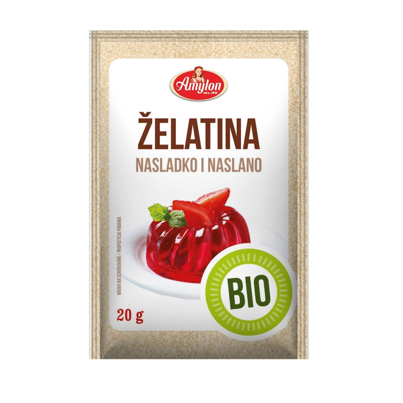 Żelatyna w proszku, BIO, 20 g, Amylon