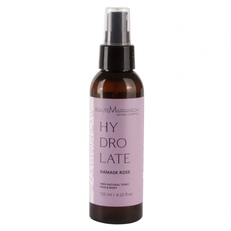 Hydrolat różany, naturalna woda w sprayu, 125 ml, Beaute Marrakech