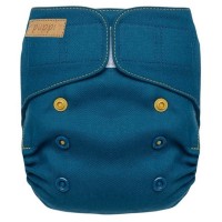 Otulacz wełniany, "ROYAL BLUE", Mini One Size (4,5-9,5 kg), rzepy, PUPPI