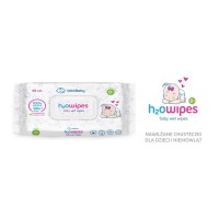 H2O Baby Wipes, 48 szt., wodne chusteczki dla dzieci i niemowląt, delikatne, Lab4Baby