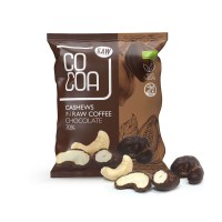 Orzechy nerkowca w czekoladzie kawowej 70%, BIO, 70g, COCOA