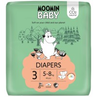 Pieluszki ekologiczne Diapers 3 (5-8kg), 48 szt. Moomin Baby