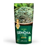 Oryginalna japońska zielona herbata Sencha, z Uji, ekologiczna, BIO, 85 g, AROMANDISE