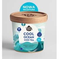 Cool ocean iced tea, herbata jaśminowa z miętą, turkusowa, na zimno, 49 g, Brown House & Tea