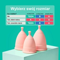 Kubeczek menstruacyjny dla początkujących - Mooncup Beginner - A, B lub TEEN