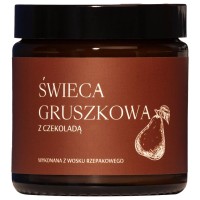 Świeca rzepakowa o słodkim zapachu gruszki z czekoladą, 120 ml, Mglife