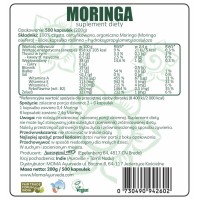 Moringa - drzewo długowieczności, 500 kapsułek, 200 g, Aurospirul