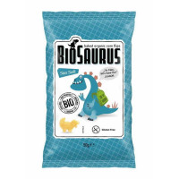 Chrupki kukurydziane z solą morską, bezglutenowe, BIO, 50 g, BioSaurus